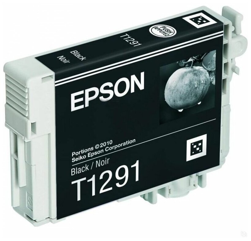 Картридж струйный Epson T1291 C13T12914012 черный (11.2мл) для Epson SX420W/BX305F
