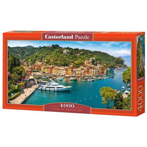 Пазл Castorland View of Portofino (C-400201), 4000 дет., 68х138х28 см, голубой