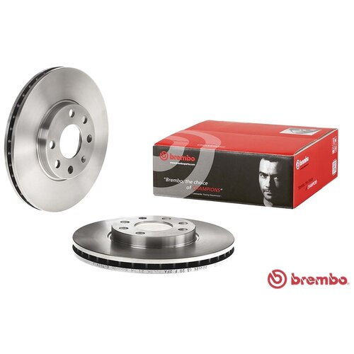 фото Диск тормозной opel astra g 1.2-2.0 98-05 передний d 256мм. brembo 09.7628.14