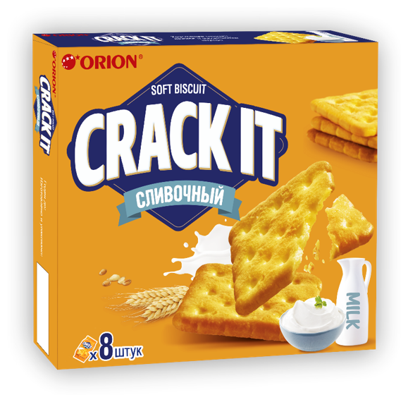 Печенье Crack It Crack It Сливочный, 160 г - фотография № 1