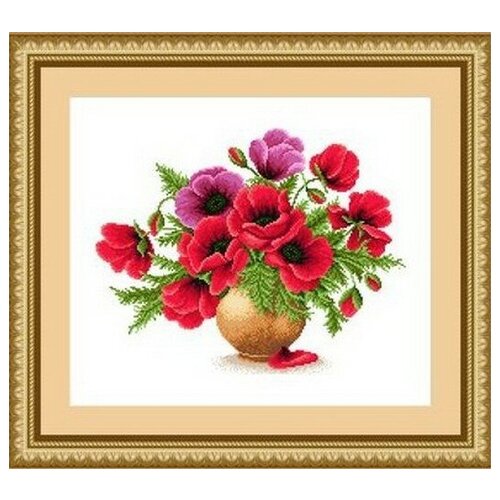 фото Набор для вышивания «сделано с любовью» цв-032 лето красное