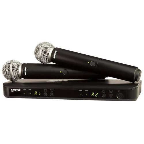 SHURE BLX288ESM58 M17 Двухканальная радиосистема с двумя ручными передатчиками SM58 7937300₽