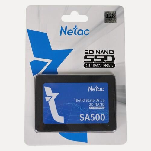 Изображение товара SSD накопитель NETAC SA500 NT01SA500-128-S3X 128ГБ, 2.5", SATA III, SATA