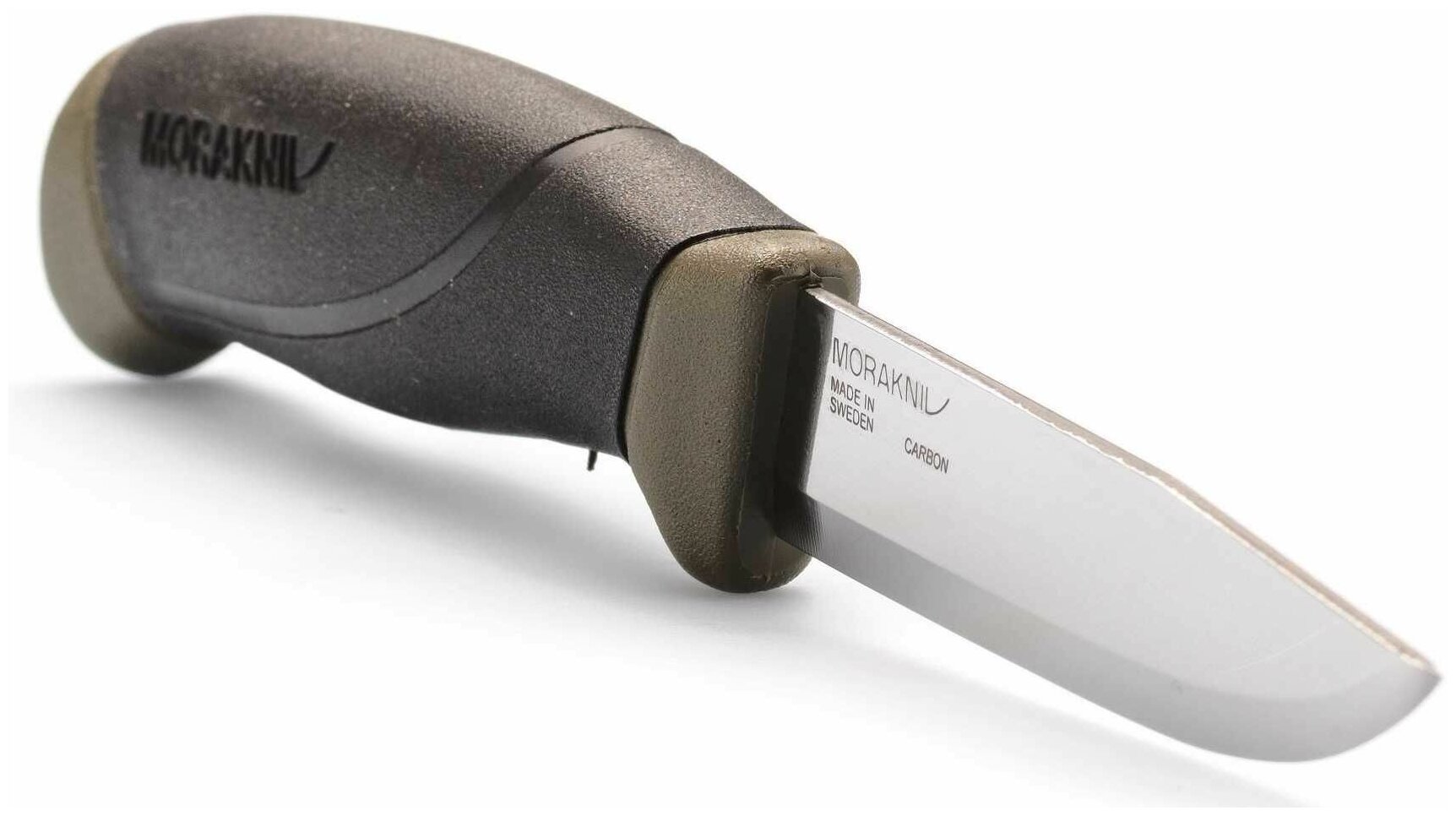 Нож фиксированный MORAKNIV Companion MG (углеродистая сталь) черный/хаки - фотография № 2