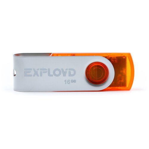 Флешка EXPLOYD 530 16 ГБ, 1 шт., orange