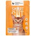 SmartCat Паучи для взрослых кошек и котят кусочки курочки с морковью в нежном соусе, 85 г 0.085 кг