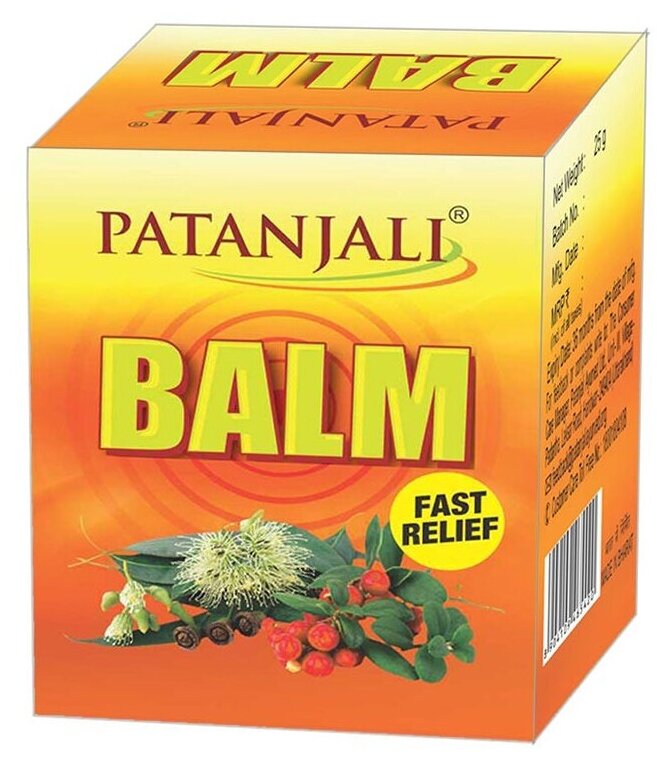 Бальзам Patanjali Balm fast relief