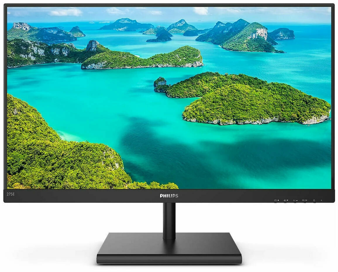 27" Монитор Philips 275E1S, 2560x1440, 75 Гц, IPS, черный