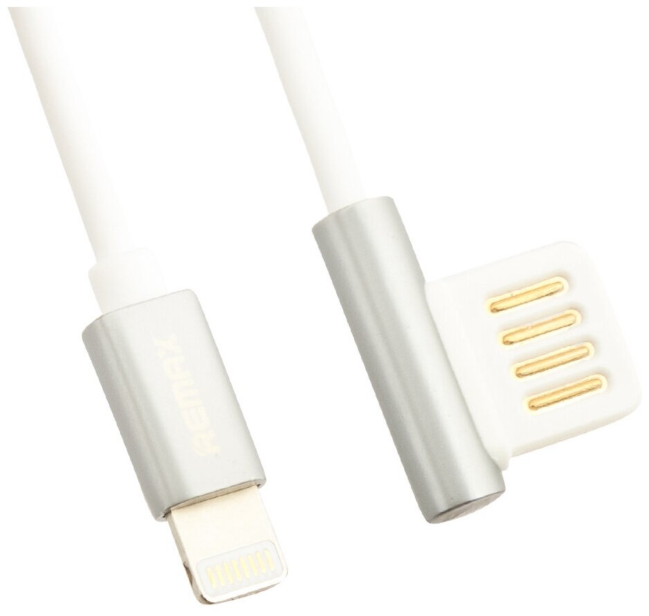 USB дата-кабель Remax Emperor Series Cable (RC-054i) LIGHTNING 2.1A круглый (1.0 м) Белый