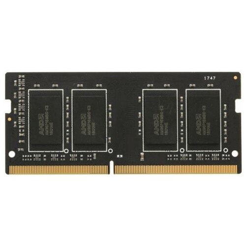 Оперативная память AMD 4 ГБ DDR4 SODIMM CL16 R744G2606S1S-U оперативная память amd radeon r7 performance 16 гб ddr4 2400 мгц sodimm cl16 r7s416g2400s2s