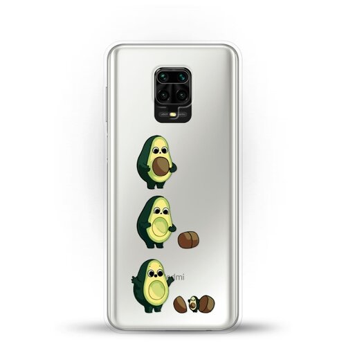 фото Силиконовый чехол авокадо из авокадо на xiaomi redmi note 9s andy & paul