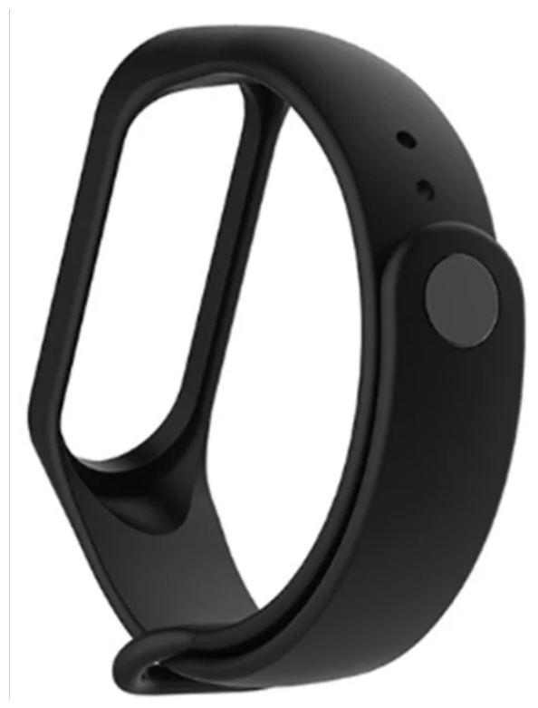 Xiaomi Силиконовый ремешок для Mi Band 5/6, черный