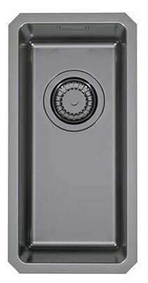 Мойка KOMBINO 10 MONARCH ANTHRACITE SAT-90 217X437X140 U в компл. с выпуском без сифона,