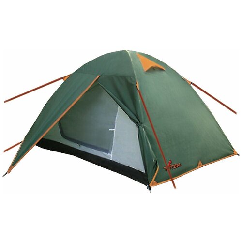 Палатка трекинговая двухместная Totem Tepee 2, зеленый палатка трекинговая двухместная totem tepee 2 v2 зеленый