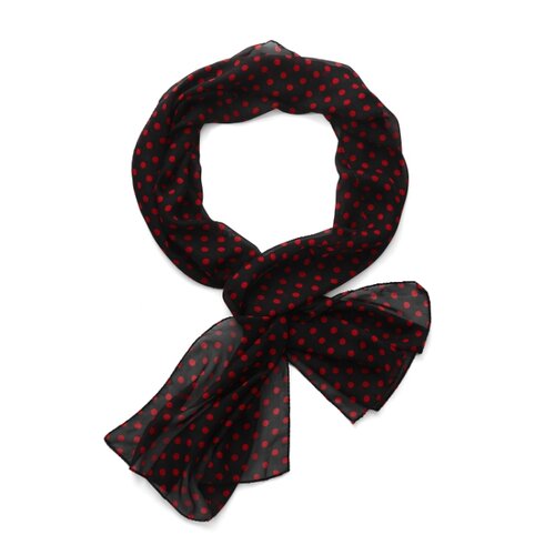 фото Шарф "моя прекрасная леди" nothing shop (черный; темно-красный) 155 х 51 см