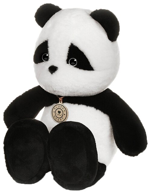 Мягкая игрушка Fluffy Heart Панда, 35 см, черный