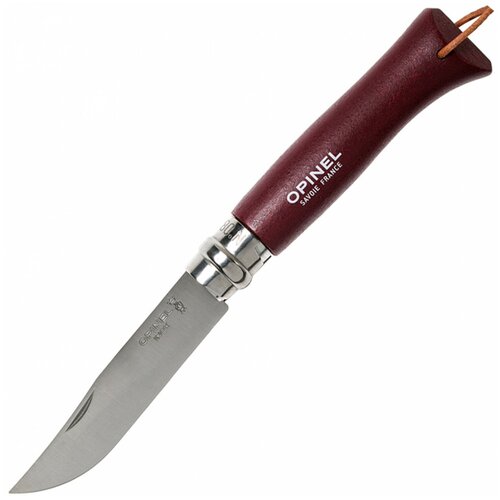 Нож складной OPINEL №8 Trekking Hornbeam бордовый мультитул opinel 8 outdoor красный коричневый