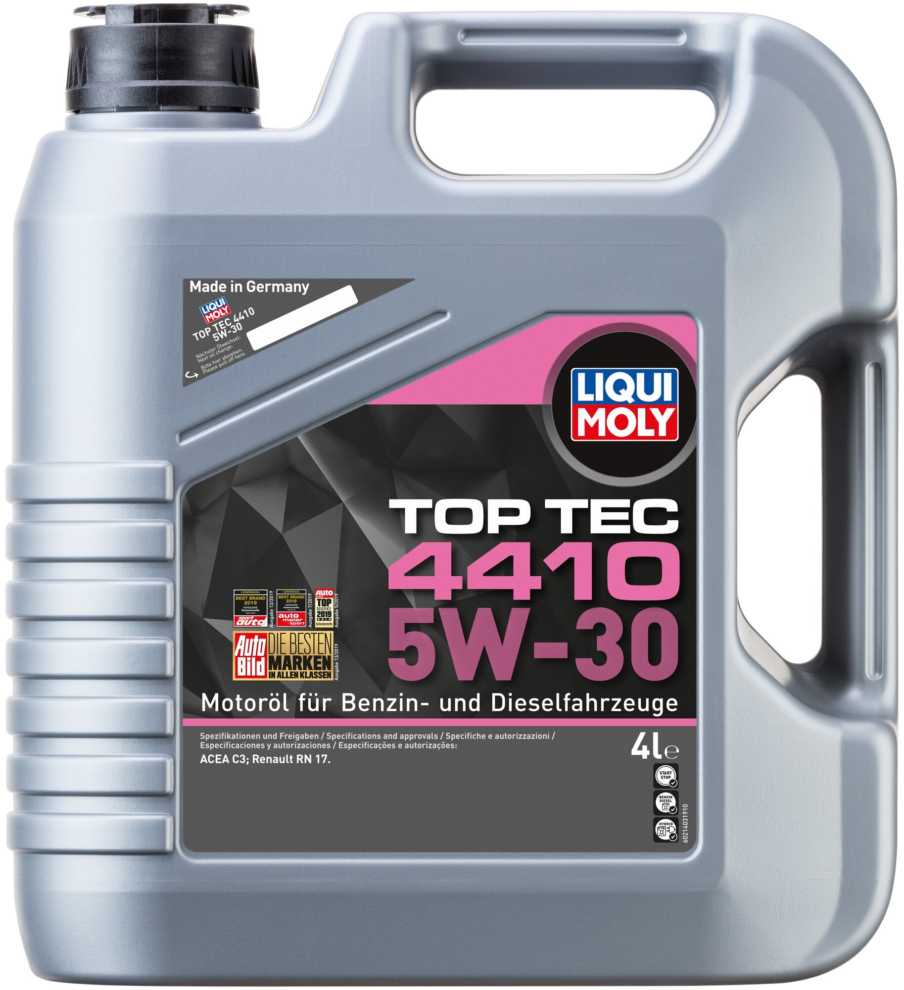 5W-30 Top Tec 4410 4л (HC-синт.мотор.масло) Liqui Moly 21403