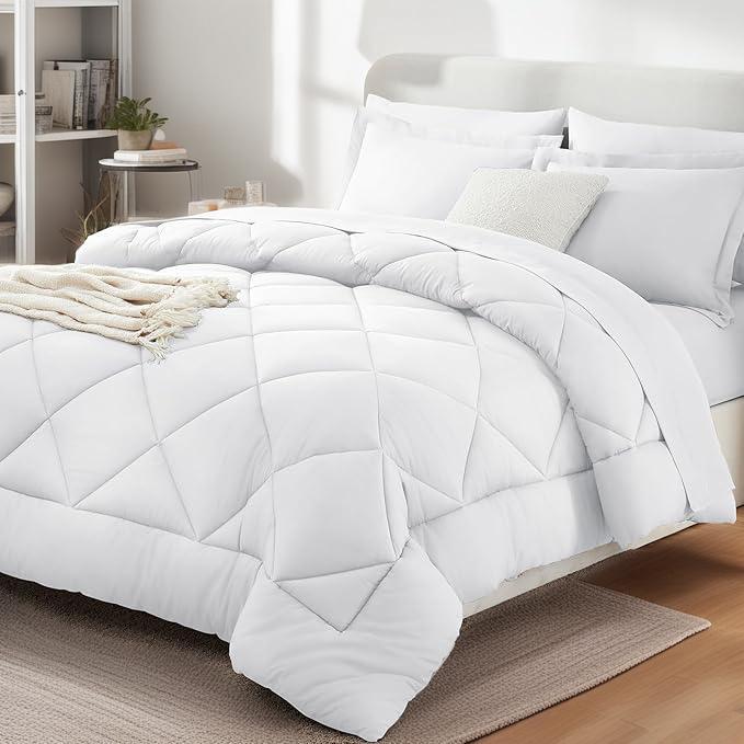 Белый комплект постельного белья 230x230 см с 2 наволочками 51x76 см