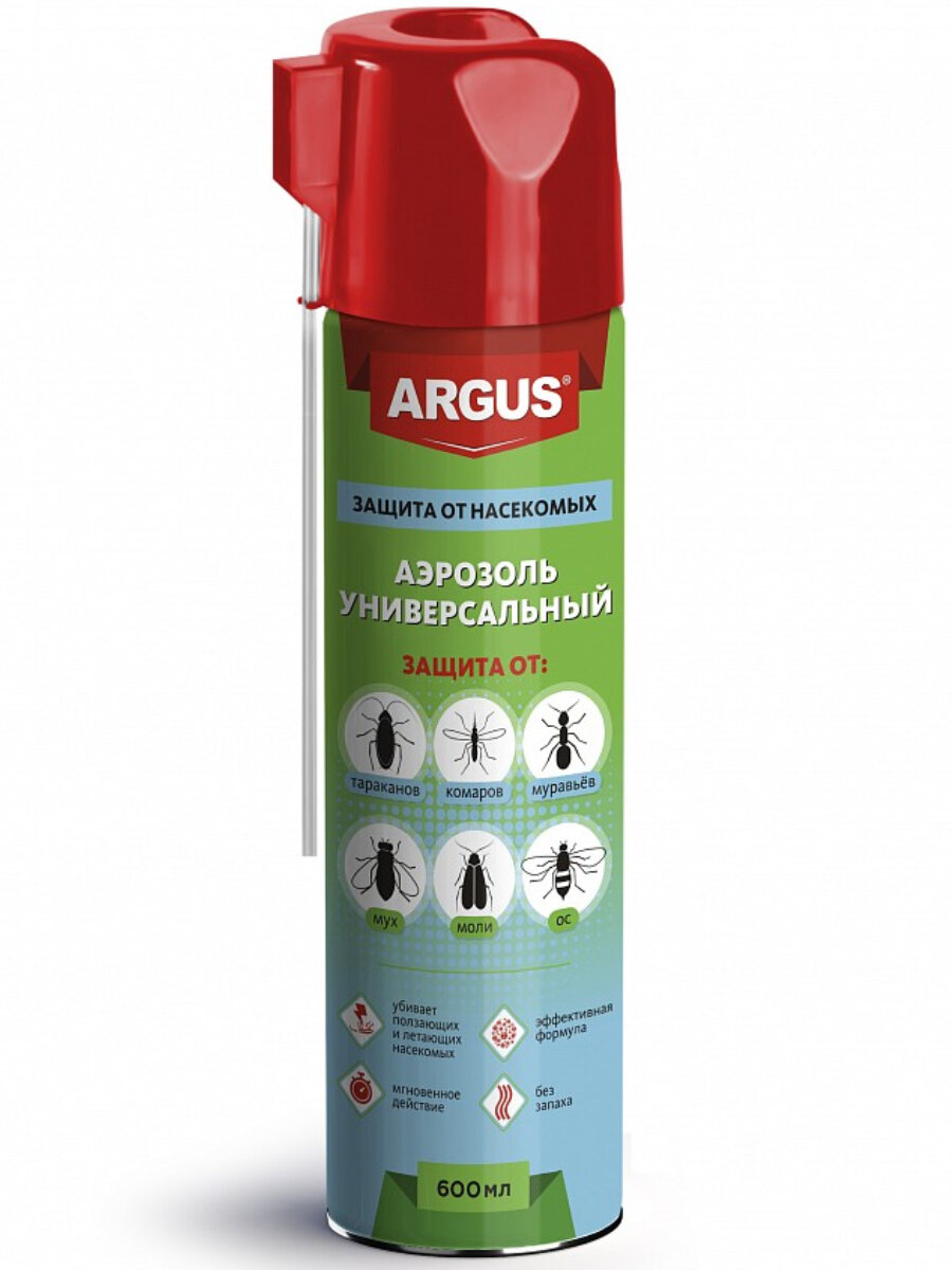 Аэрозоль ARGUS MAX универсальный от насекомых Дихлофос №1 — фото 8