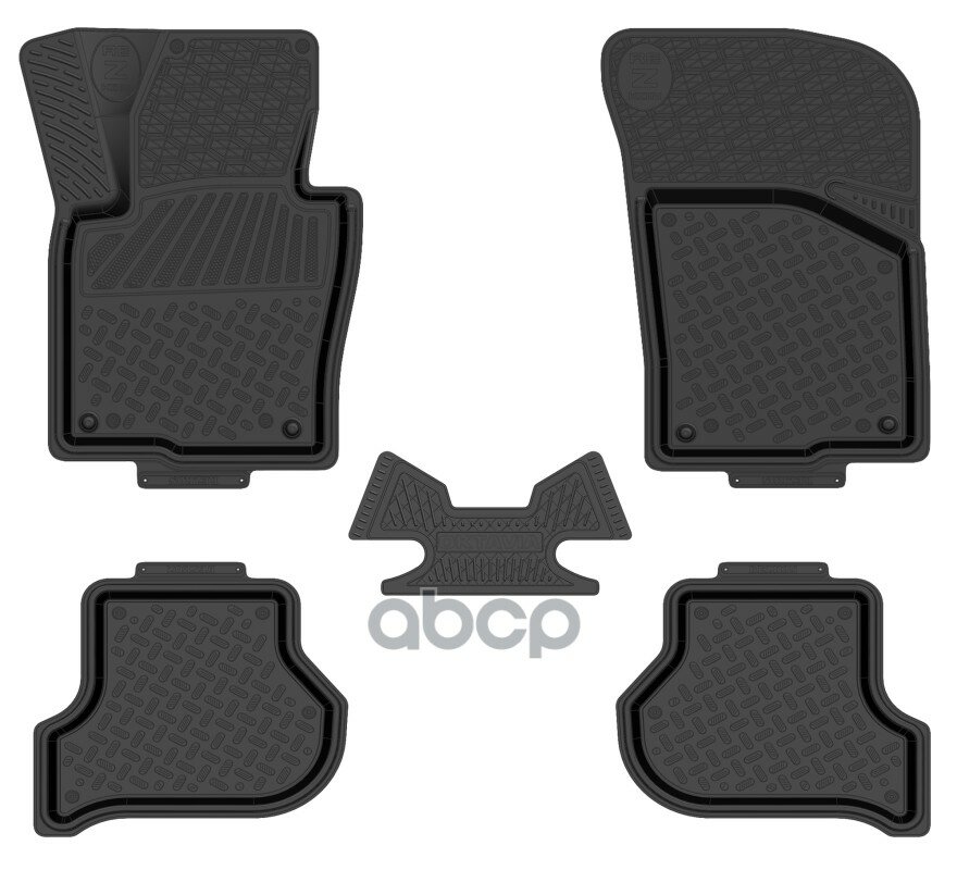 фото REZKON Коврики в салон резиновые SKODA Octavia A5 2009- / / 1030010100