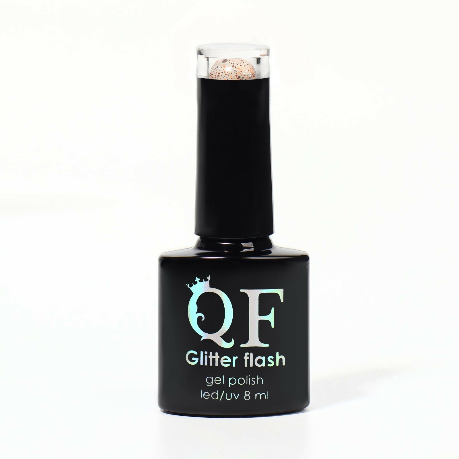 Гель-лак для ногтей, «GLITTER FLASH», 3-х фазный, 8мл, LED/UV, цвет прозрачный/оранжевый (06) - фотография № 7