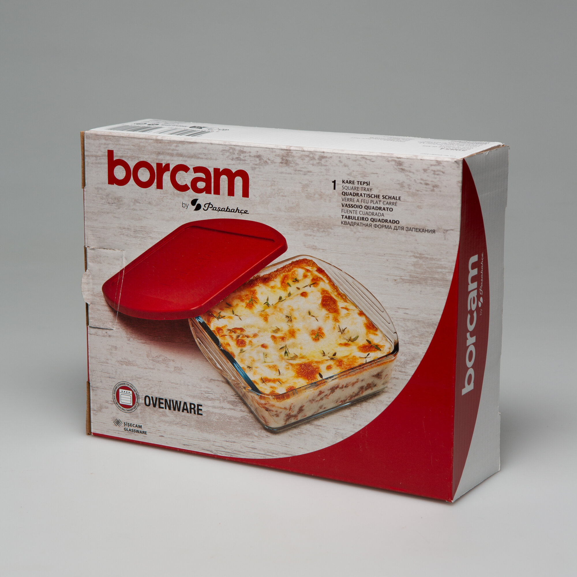 Форма для запекания Pasabahce Borcam стеклянная, с крышкой, 1,04л — фото 1