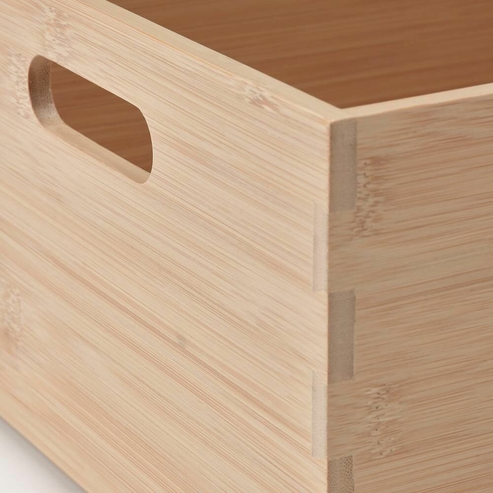Коробка для хранения 32х24х15 см, светлый бамбук IKEA UPPDATERA уппдатера — фото 1