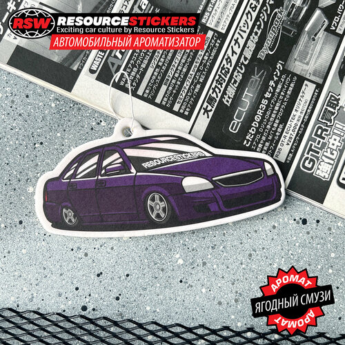 Ароматизатор автомобильный Жигули 2114, черный лед / Resource Stickers