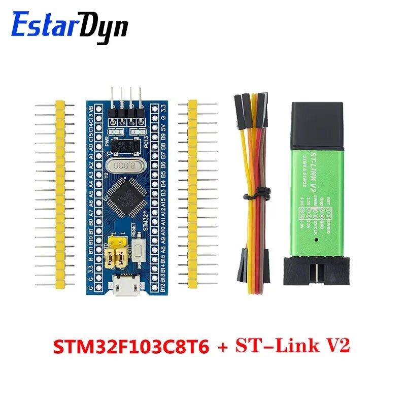 Программатор ST-LINK V2 STM32F103C8T6 Estardyn, C8T6 With LINK V2