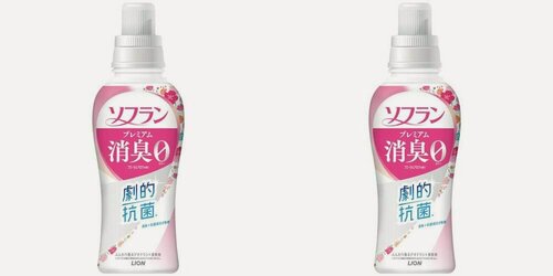 Изображение товара Lion Кондиционер для белья Soflan, Premium Deodorizer 323, с антибактериальным эффектом и защиой от неприятного запаха , 510 мл, 2 шт.