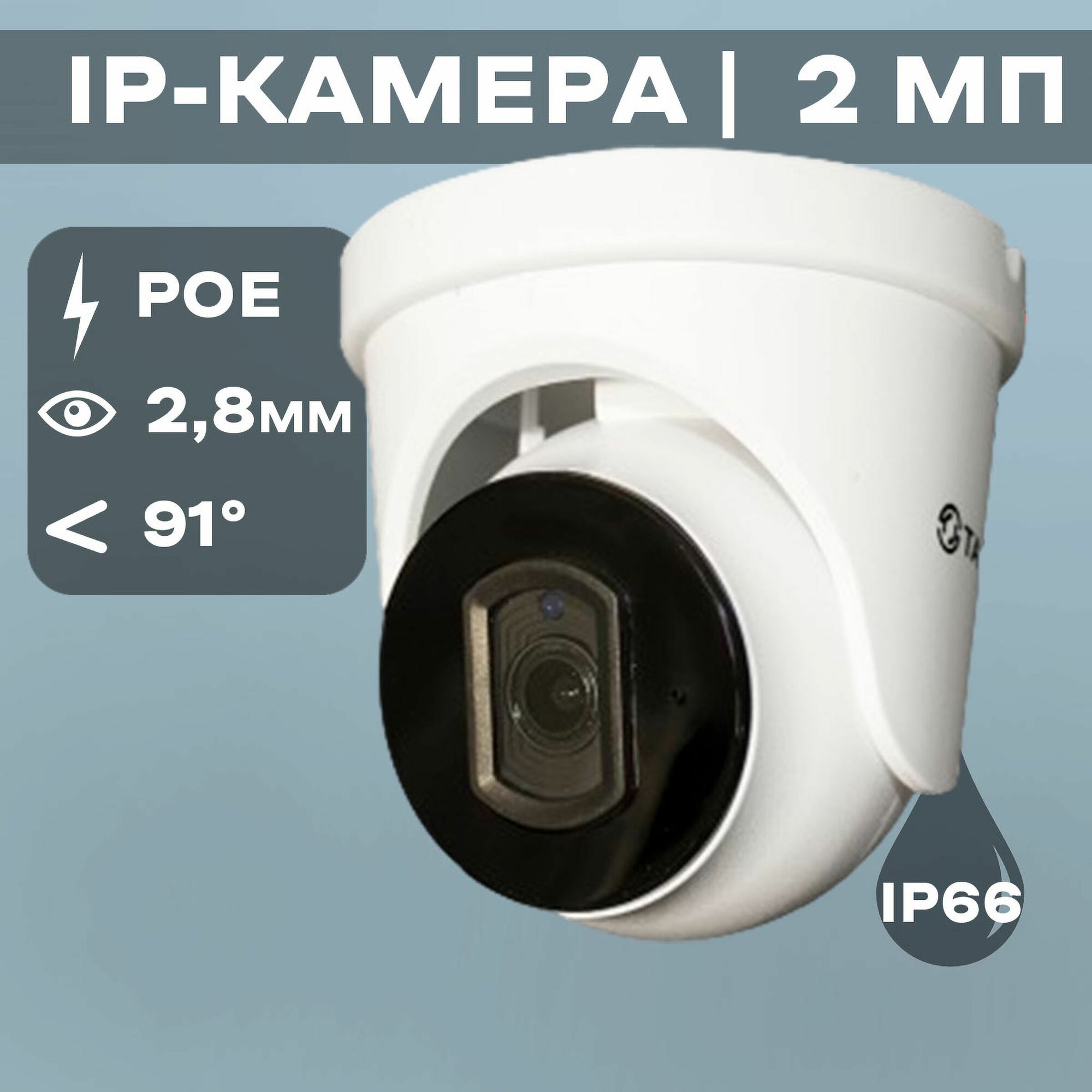 TSi-Beco25FP - 2 мегапиксельная IP видеокамера