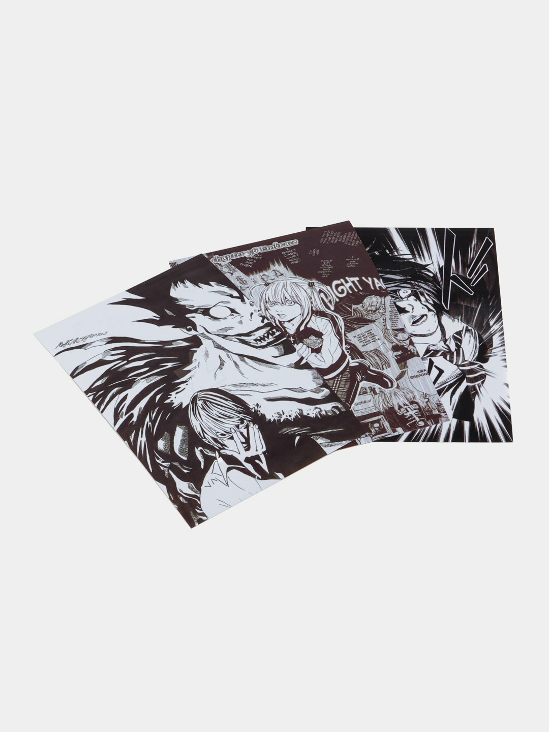 Мини постер Тетрадь смерти, Мини постер Тетрадь смерти, 10 * 15см. Набор из 3х шт