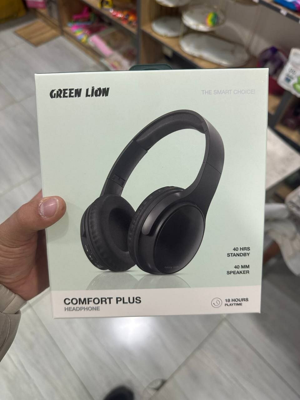 Green Lion Comfort Plus: Беспроводные Наушники с Мощным Звуком, Bluetooth 5.3 и Долгой Работой Аккумулятора