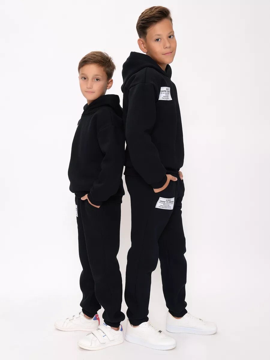 Костюм спортивный , размер 100, черный.. — фото 1