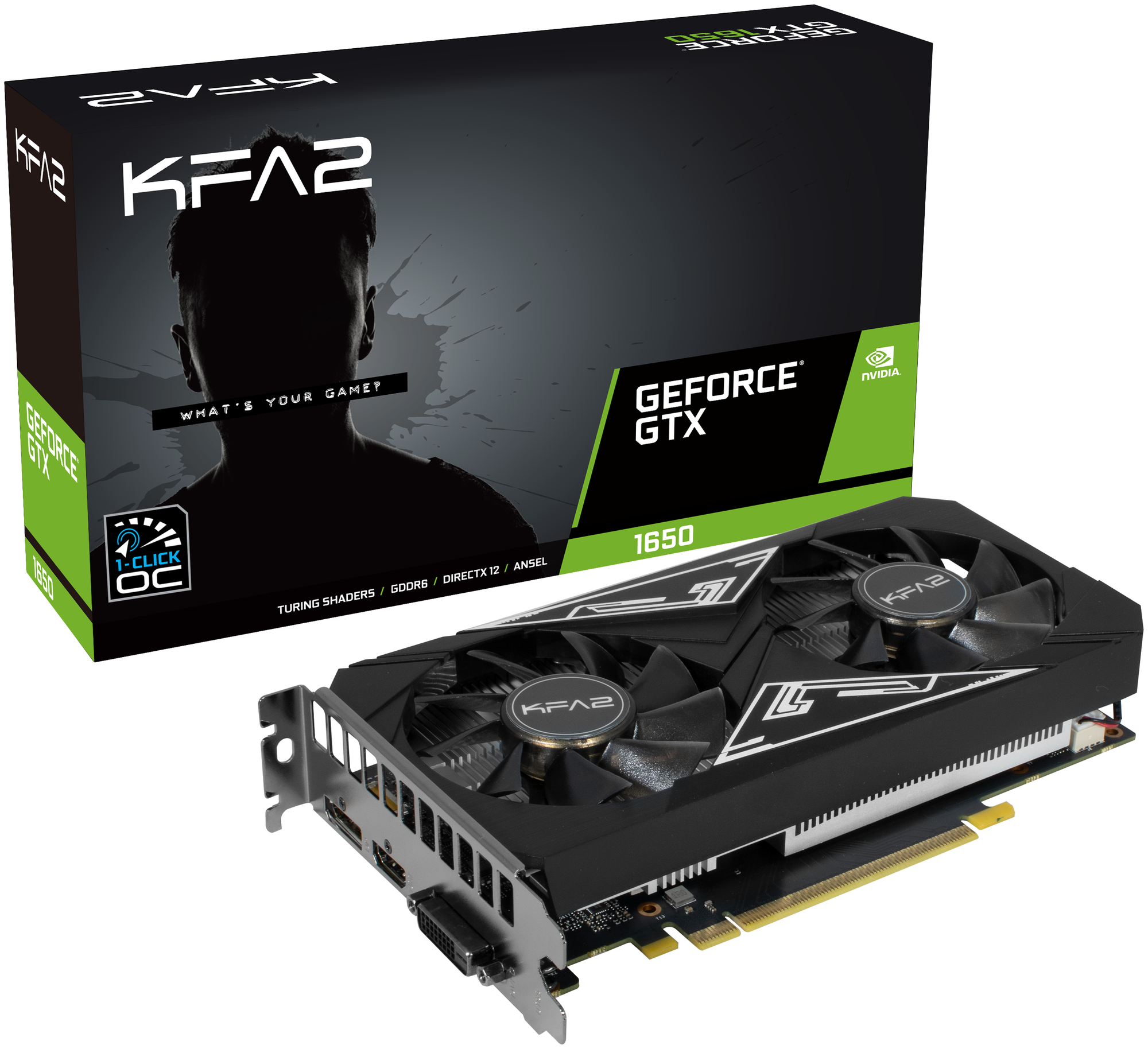 Видеокарта KFA2 GeForce GTX 1650 EX PLUS 1-Click OC (65SQL8DS93EK)