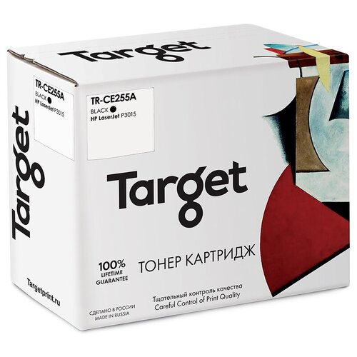 Картридж Target TR-CE255A, 6000 стр, черный картридж ce255a 55a для hp laserjet enterprise pro mfp m521dw m521dn m525c