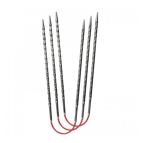 Спицы ADDI 770-2/6-30, диаметр 6 мм, длина 30 см, общая длина 30 см, серебристый/красный