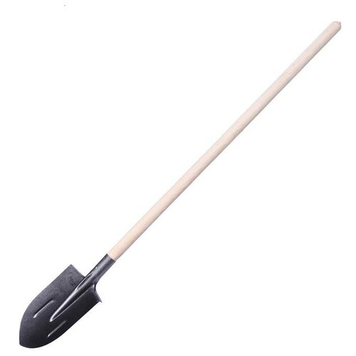 Лопата штыковая, сталь, тулейка 40 мм, деревянный черенок лопата штыковая острая нержавеющая сталь металлический черенок с ручкой