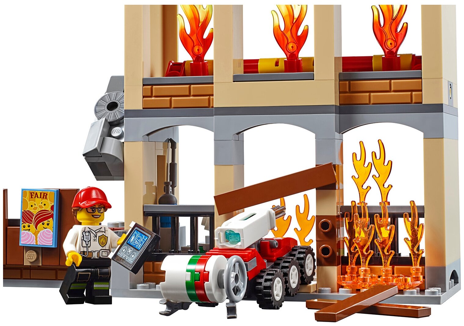Lego City Fire 60216 Центральная пожарная станция Конструктор - фото №2