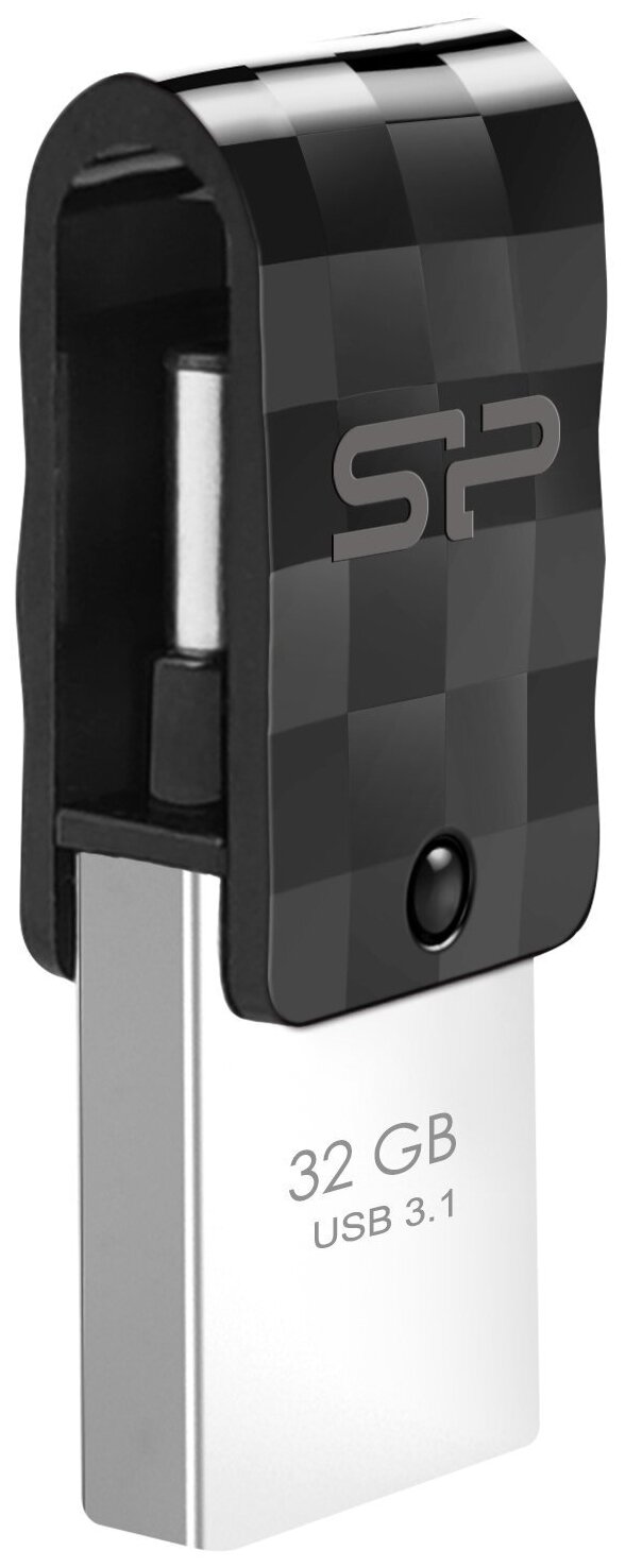 USB Flash накопитель 32Gb Silicon Power Mobile C31 Black (SP032GBUC3C31V1K)