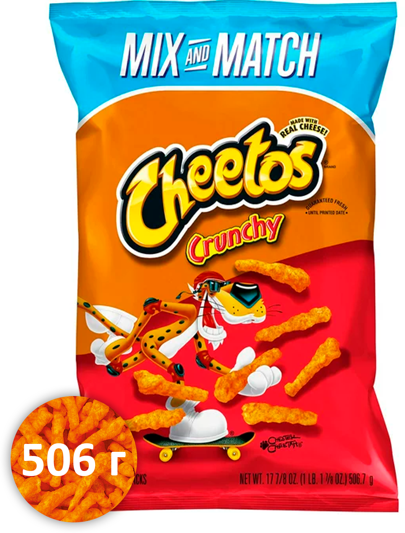 Кукурузные чипсы Cheetos Crunchy Классические 1 шт. 506.7 г США