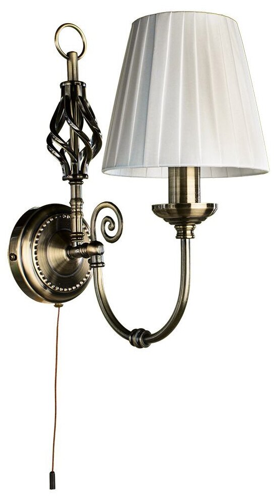 Бра Arte Lamp Zanzibar A8390AP-1AB, E14, 40 Вт, кол-во ламп: 1 шт.