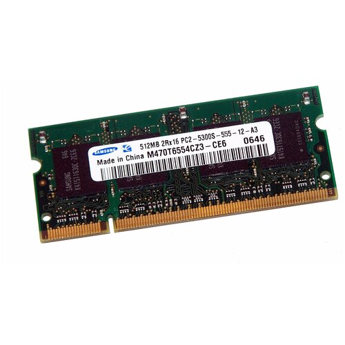 Оперативная память Samsung m470t6554ez3-ce6 DDR2 512MB 5300 39000₽