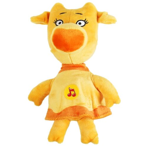 Мягкая игрушка Мульти-Пульти Оранжевая корова Корова Зо, музыкальный чип, 22 см, желтый