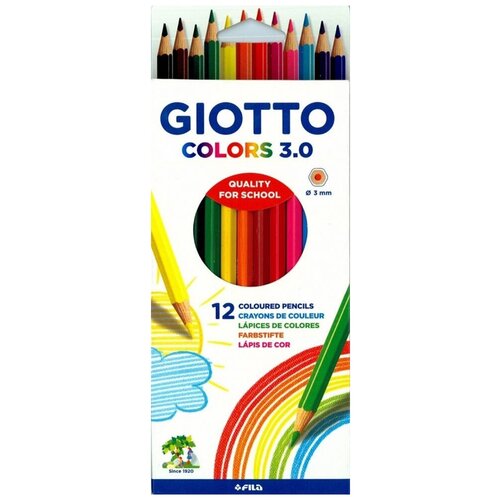 GIOTTO Цветные карандаши Colors 3.0 12 цветов (276600) разноцветный