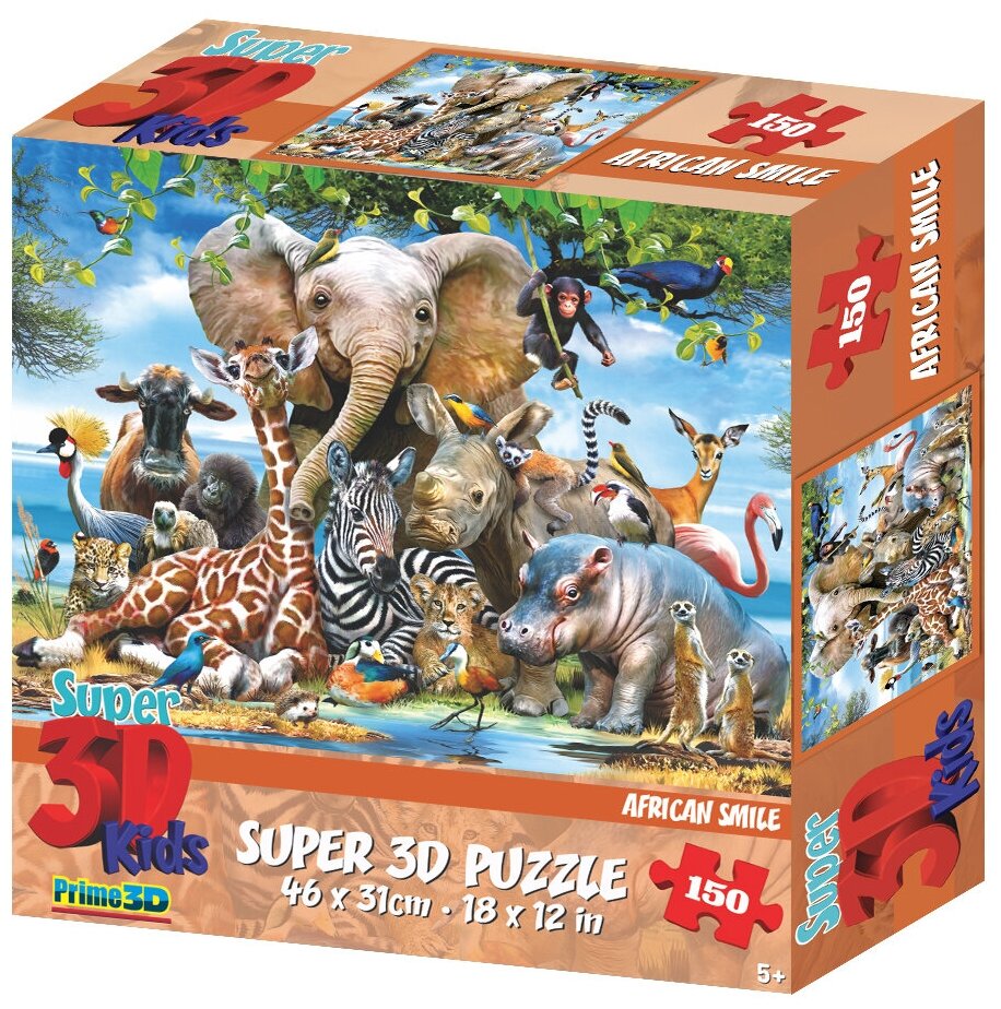 Пазл Prime 3D 150 Улыбка Африки 10873-SBM-no