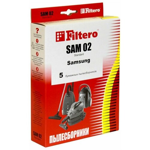 пылесборники filtero dae 03 standard двухслойные 5пылесбор Пылесборник Filtero SAM 02 Standard двухслойные (5пылесбор.)