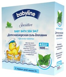 BabyLine Sensitive Морская соль для ванн с крапивой