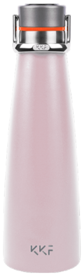 Термобутылка KKF Kiss Kiss Fish с OLED-дисплеем, 0.475 л, розовый - фотография № 1